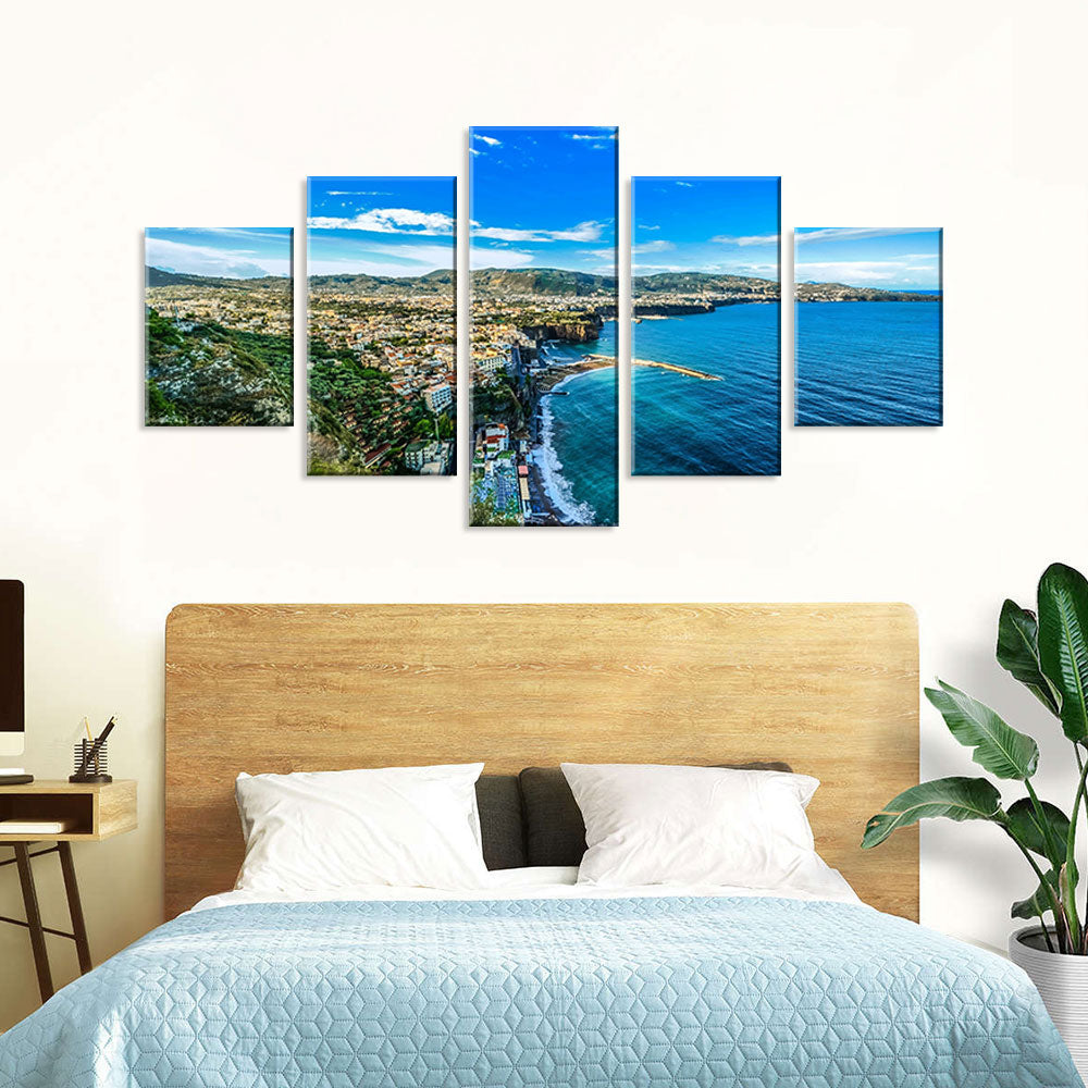 Amalfi Coast Shoreline Canvas Wall Art