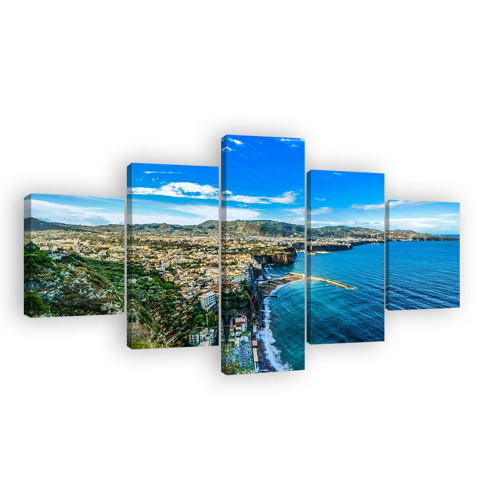 Amalfi Coast Shoreline Canvas Wall Art