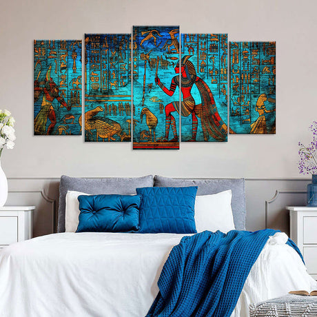 Ancient Egypt with this exciting Hieroglyphics Canvas Wall Art