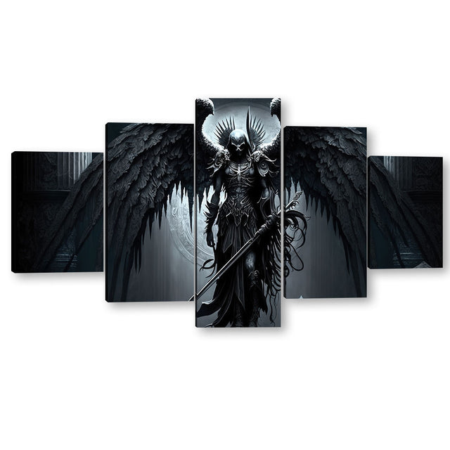 5-Piece Angel Of Death Canvas Wall Art