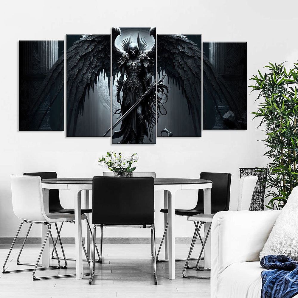 5-Piece Angel Of Death Canvas Wall Art