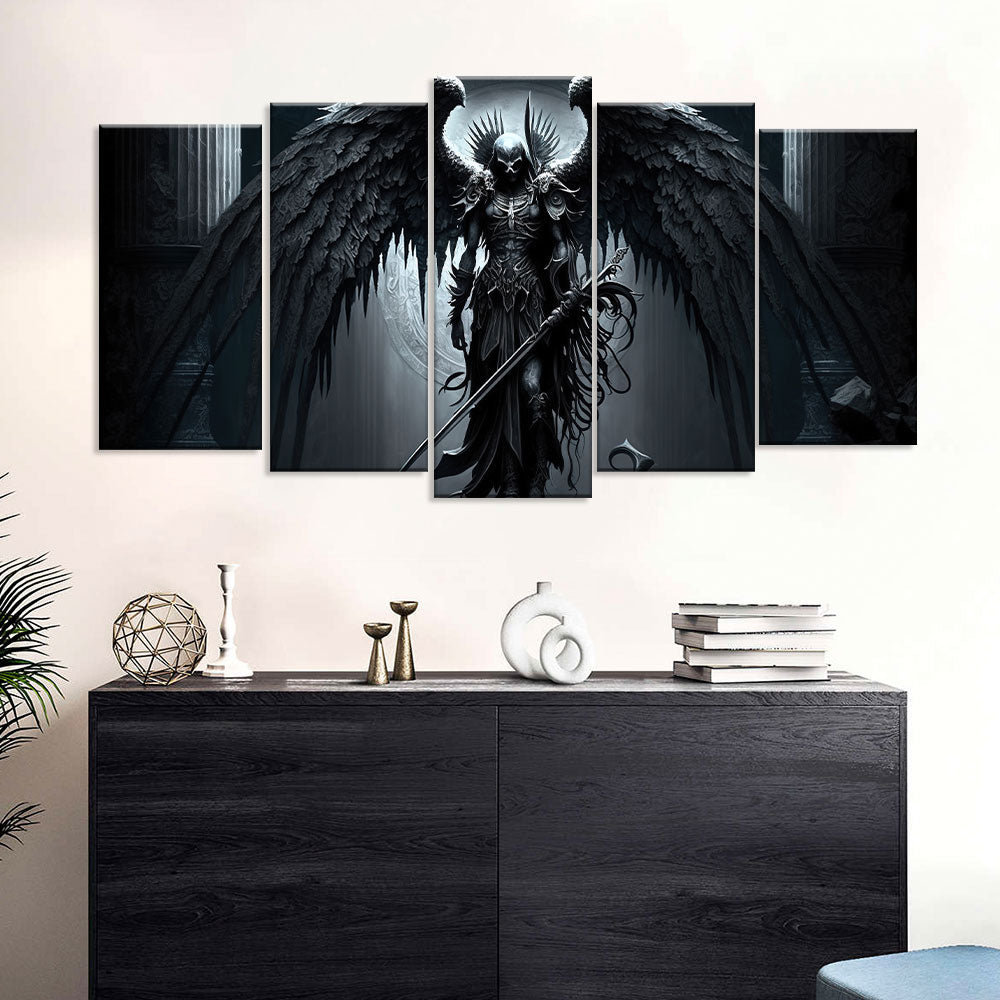 5-Piece Angel Of Death Canvas Wall Art