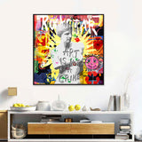 Art Is Not A Crime Graffiti Canvas Wall Art