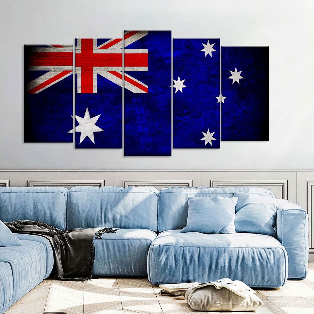 Australian Flag Canvas Wall Art