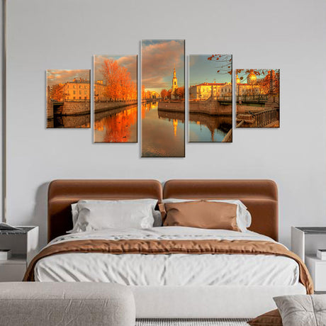 Autumn in St. Petersburg Canvas Wall Art