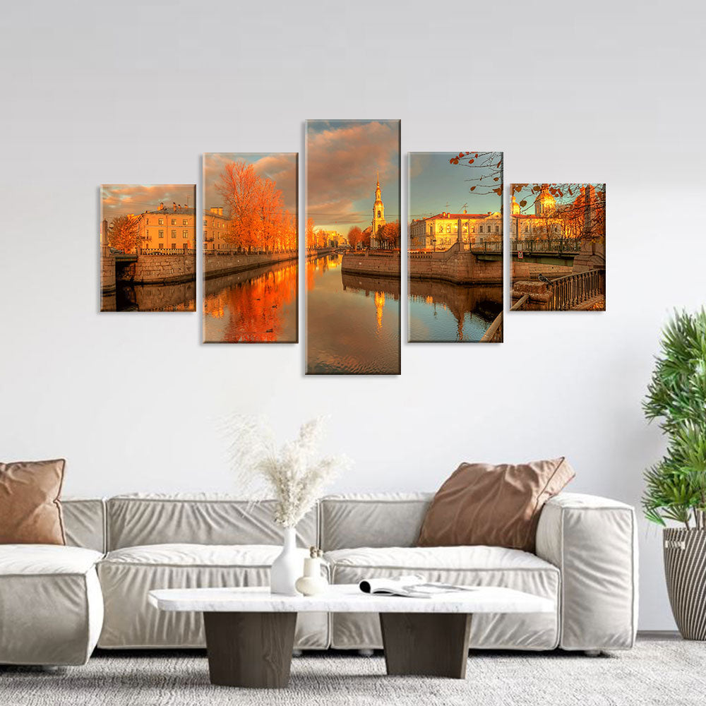 Autumn in St. Petersburg Canvas Wall Art