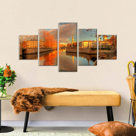 Autumn in St. Petersburg Canvas Wall Art