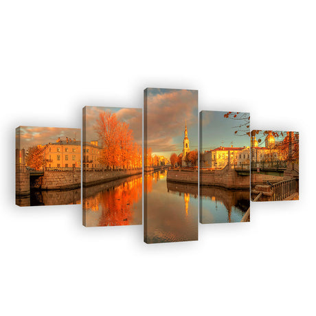 Autumn in St. Petersburg Canvas Wall Art