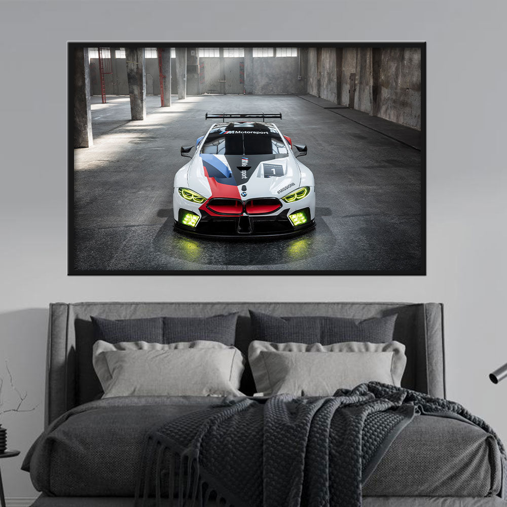 BMW M8 GTE Canvas Wall Art