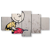 Banksy Charlie Brown Canvas Wall Art