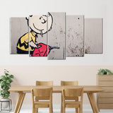 Banksy Charlie Brown Canvas Wall Art