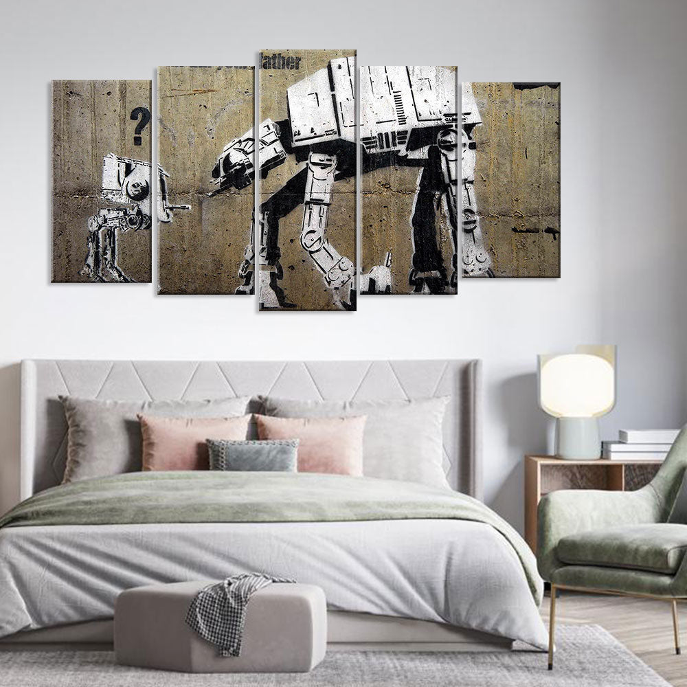 Banksy I Am Your Father Canvas Wall Art