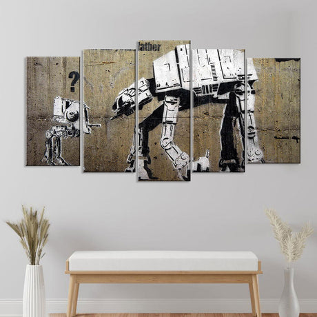 Banksy I Am Your Father Canvas Wall Art