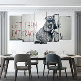 Banksy Let Them Eat Crack Canvas Wall Art