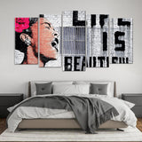 Banksy Life Is Beautiful Canvas Wall Art