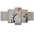 Banksy No Ball Games Canvas Wall Art