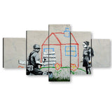 Banksy Playhouse Print Canvas Wall Art