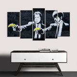 Banksy Pulp Fiction Bananas Canvas Wall Art