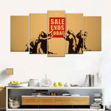 Banksy Sale Ends Today Canvas Wall Art