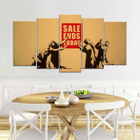 Banksy Sale Ends Today Canvas Wall Art