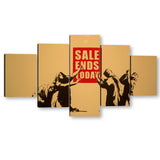 Banksy Sale Ends Today Canvas Wall Art