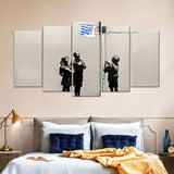 Banksy Tesco Flag Canvas Wall Art