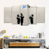 Banksy Tesco Flag Canvas Wall Art