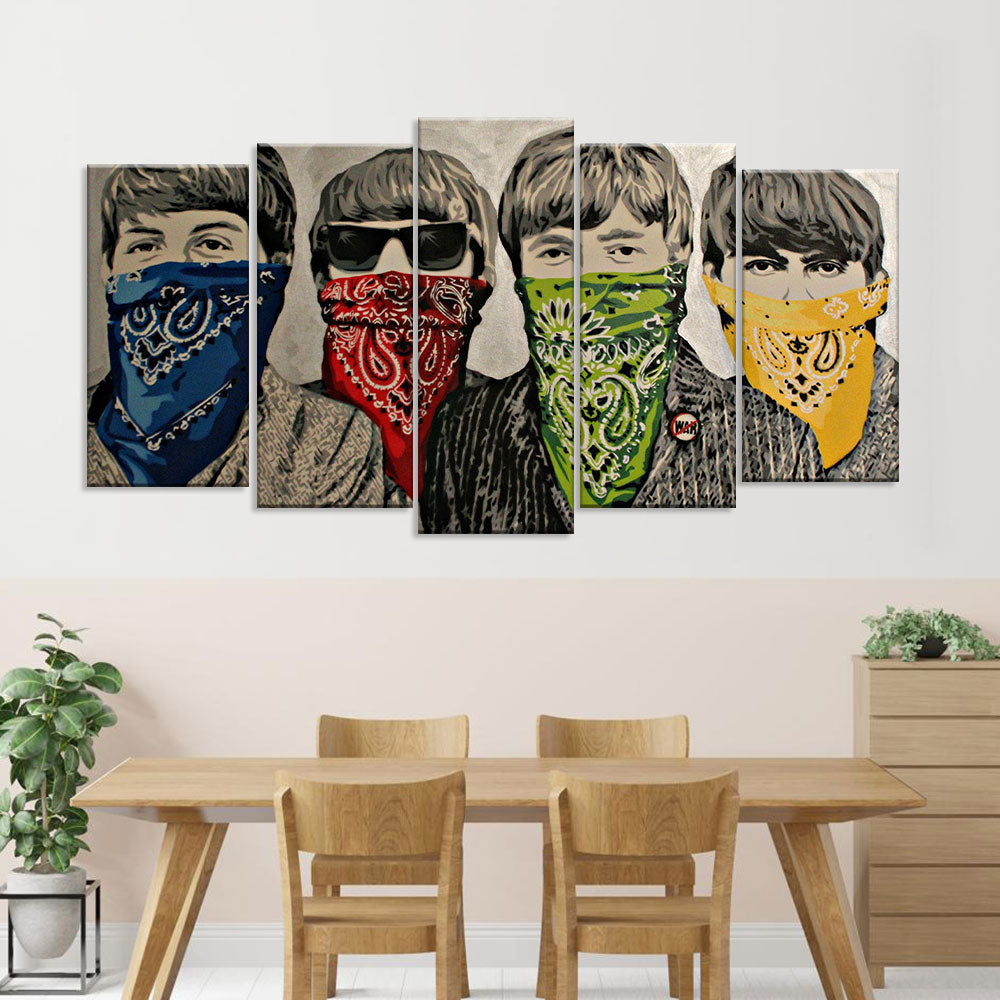 Banksy The Beatles Canvas Wall Art