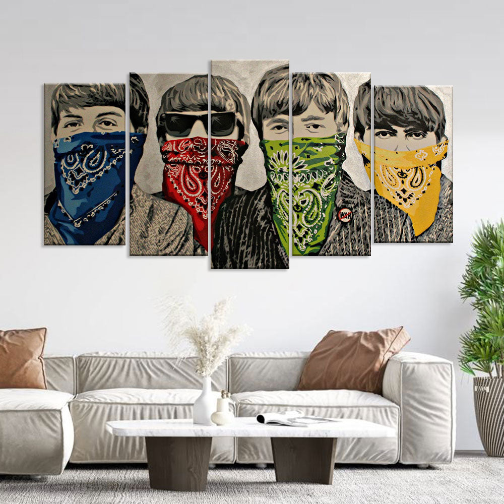 Banksy The Beatles Canvas Wall Art