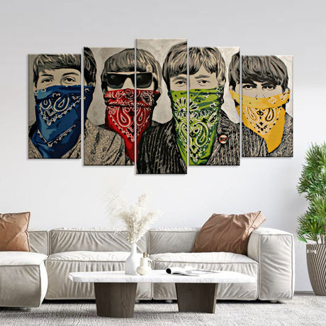 Banksy The Beatles Canvas Wall Art