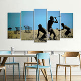 Banksy Trolley Hunters Canvas Wall Art