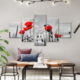 Red Poppies Canvas Wall Art