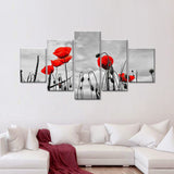 Red Poppies Canvas Wall Art