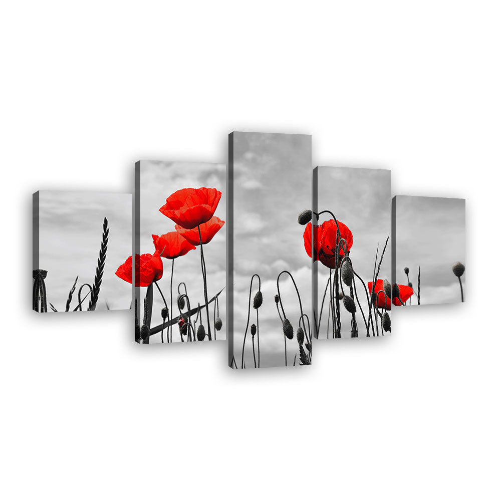 Red Poppies Canvas Wall Art