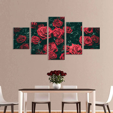 Red Roses Canvas Wall Art