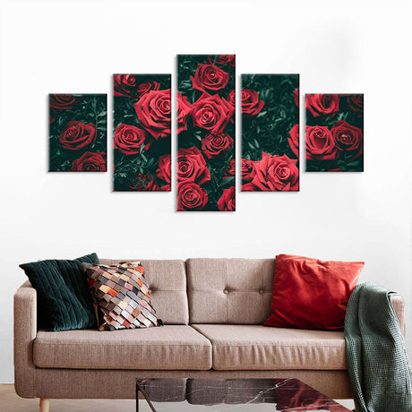 Red Roses Canvas Wall Art