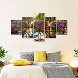 Canvas Wall Art – "Bicycles and Flowers in Amsterdam"