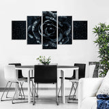 Black Rose Canvas Wall Art