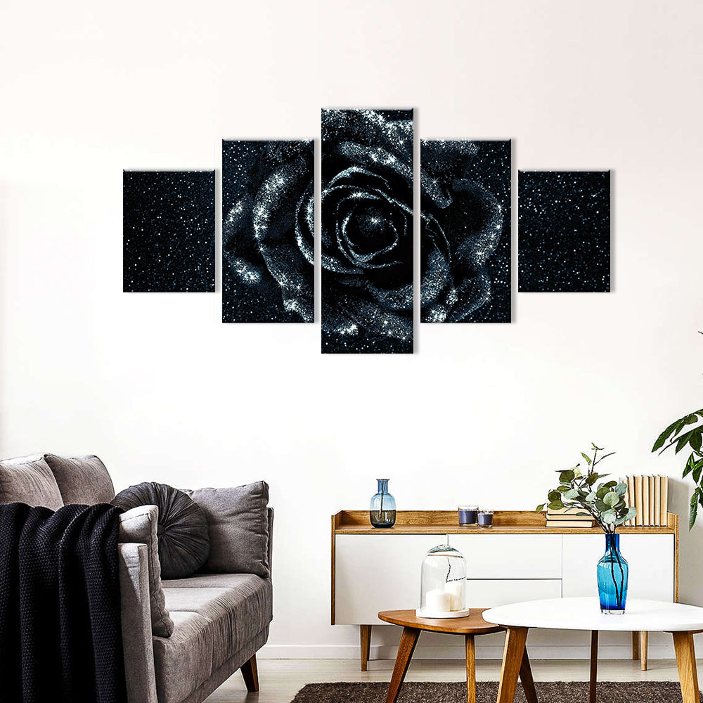 Black Rose Canvas Wall Art