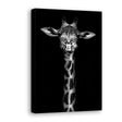 Black and White Giraffe Canvas Wall Art