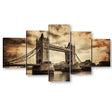 Black and White Tower Bridge Canvas Wall Art