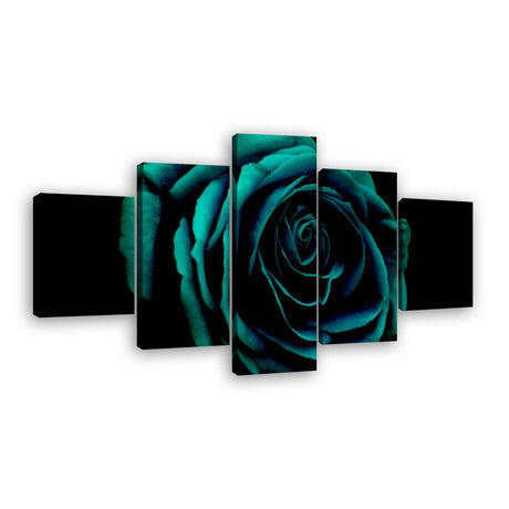 Blue Rose Canvas Wall Art