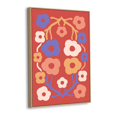 Bold Blossom Parade Canvas Wall Art