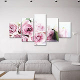 Bouquet of Pink Peonies Canvas Wall Art