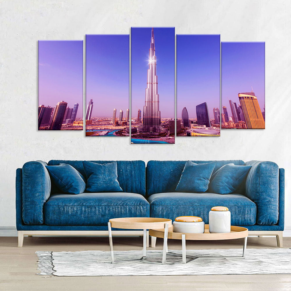 Burj Khalifa Multi-Panel Canvas Wall Art