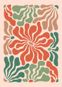 Dancing Blooms Abstract Canvas Wall Art