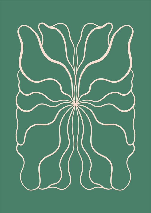 Whispering Lines Botanical Canvas Wall Art