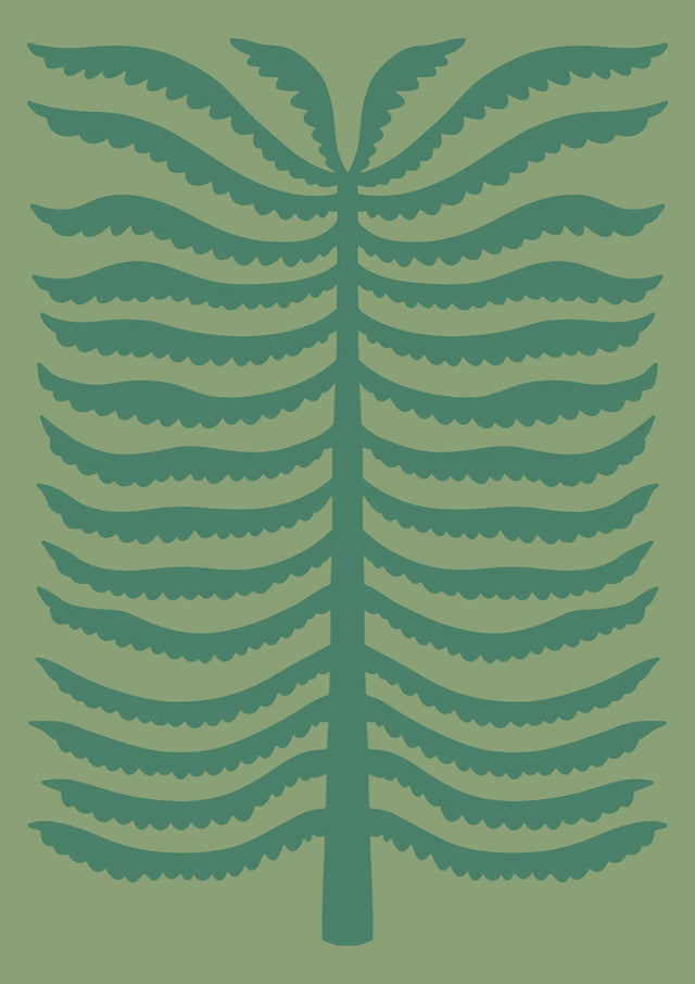 Playful Fern Dreams Canvas Wall Art