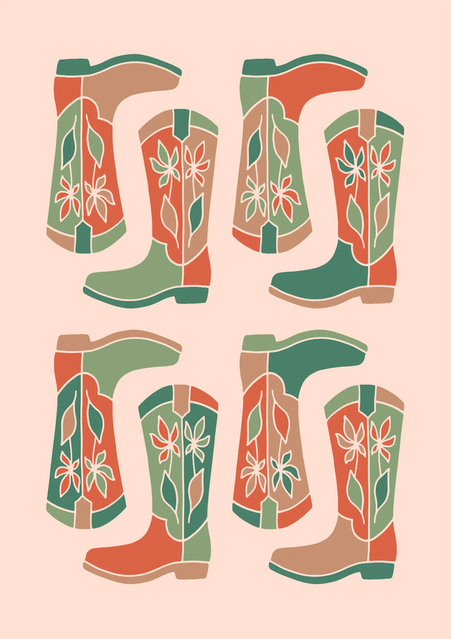 Western Bloom Canvas Wall Art