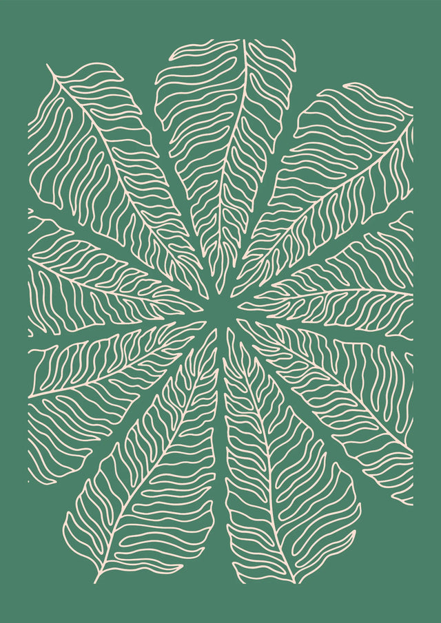 Radiant Leaves Canvas Wall Art